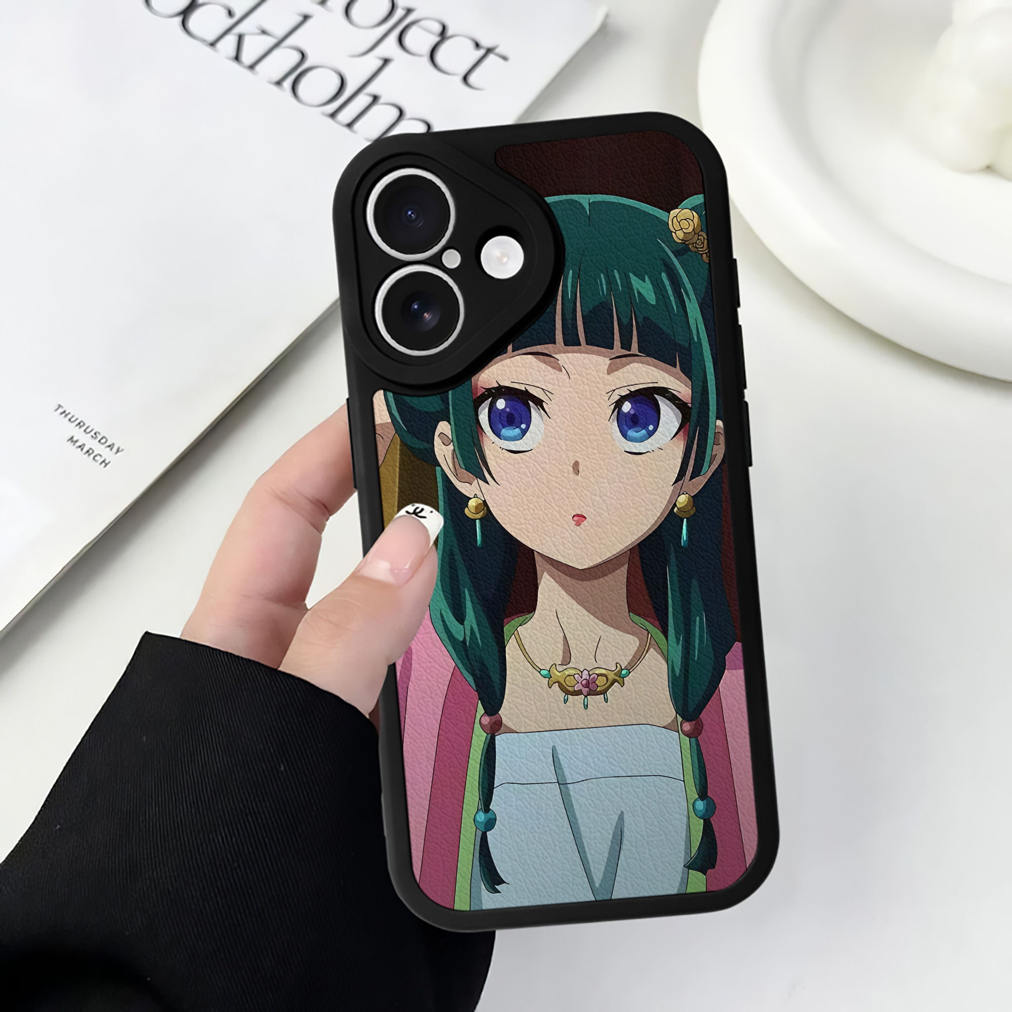 薬屋のひとりごと The Apothecary Diaries 【iPhone 16シリーズ対応】シリコンスマホケース（レザー調） 材質：シリコン